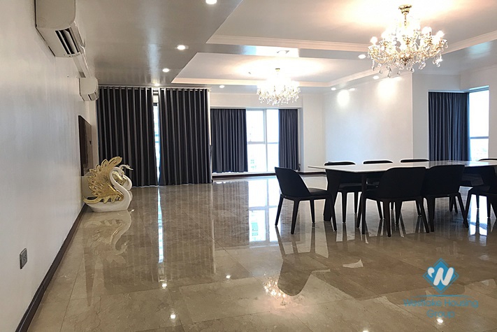 A high-end, spacious 4 bedroom apartment for rent in Ciputra, Tay Ho